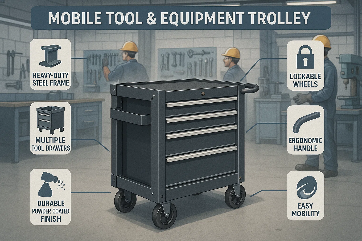 Mobile Tool and Equipment Trolleys