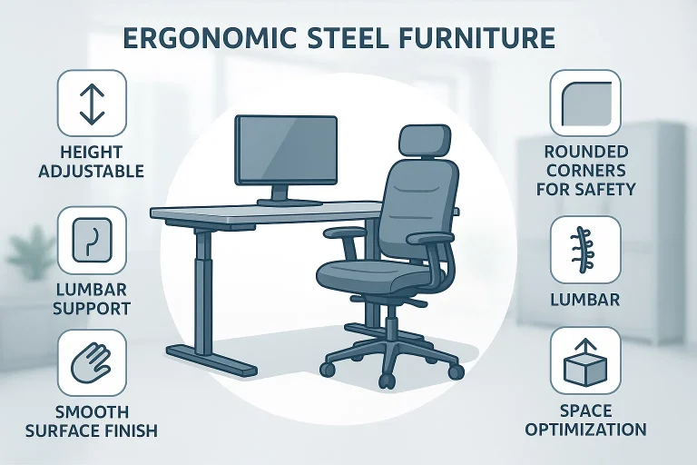 Ergonomic Design in Steel Furniture
