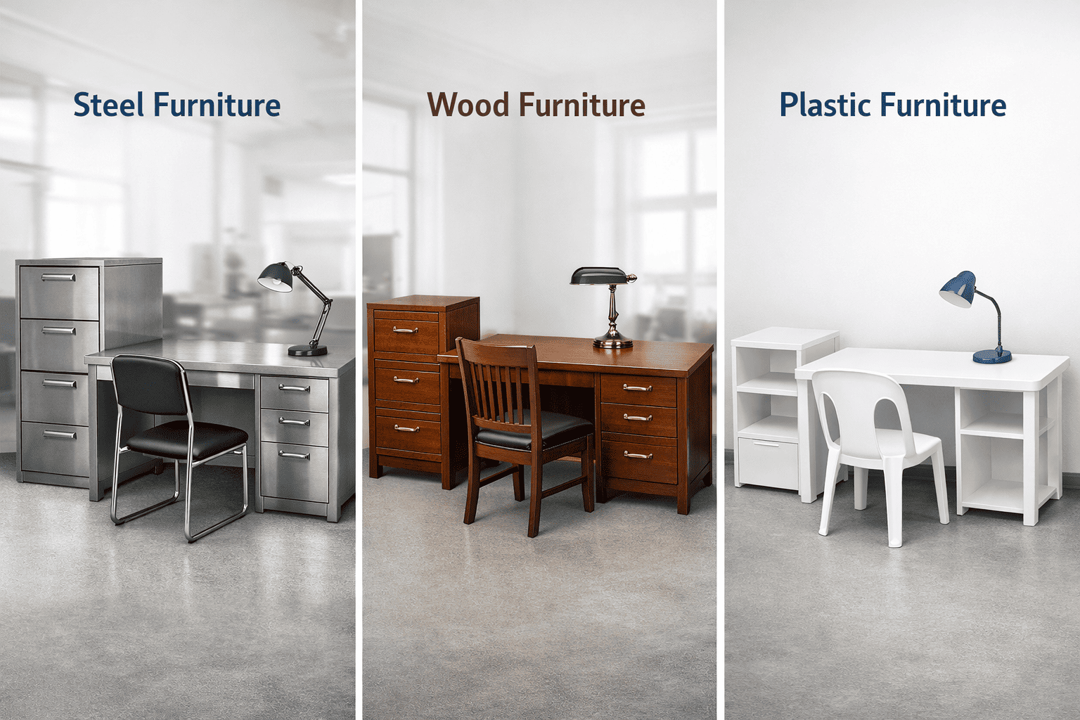 Steel Furniture vs Wooden & Plastic Furniture – Which Is the Better Choice?